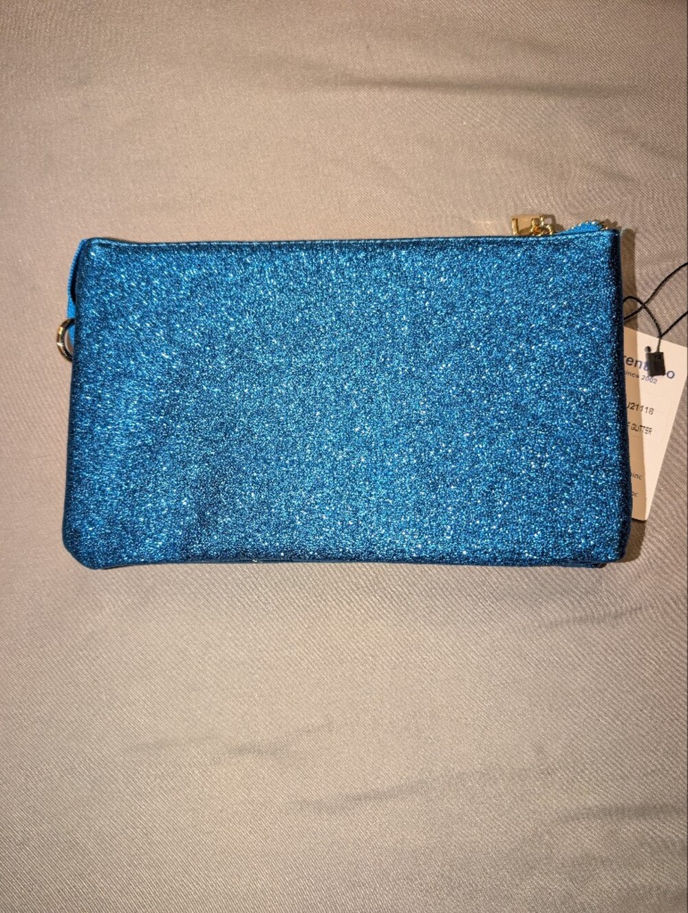 Brentano Wristlet Crossbody Bag In Royal Blue Glitter NWT